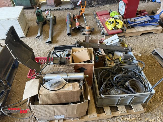 Lot 1-8537 - Large lot of assorted motorcycle and automotive parts, includes AIH 6-speed transmission (for parts ...