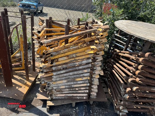 Lot 1-2655 - Lot of approx. (48) 24" x 24" saddle hangers winning bidder responsible for proper removal.   (Greg)