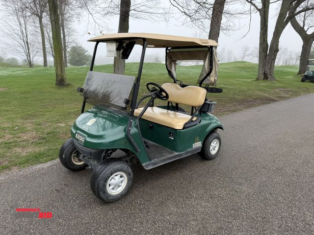 Lot 1-19394 - (1) 2015 E-Z-Go golf cart with a Kawasaki gas engine, includes Club canopy, ball washer, fold-down w...