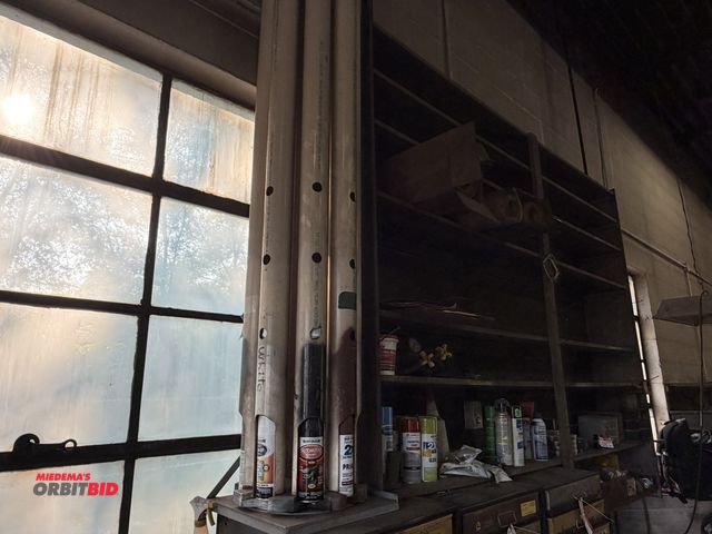 Lot 1-18546 - (1) custom made, rotating lazy Susan style aerosol spray paint organizer/dispenser with assorted aer...
