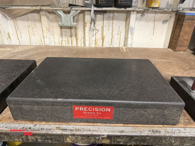 Lot 1-18559 - (1) Precision Granite Company granite surface plate, 18" x 12" x 3".