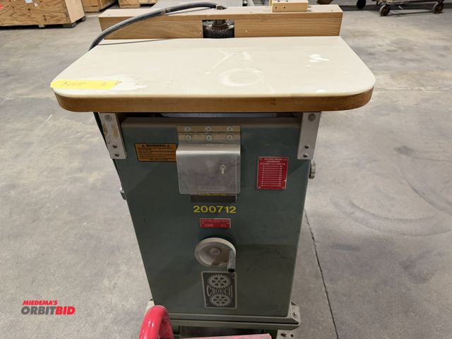 Lot 1-17599 - (1) Crouch Machinery, model 255, brush sander with a 2 HP, 120V, single phase electric motor, and a ...