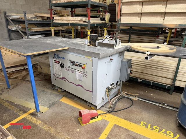 Lot 1-16567 - (1) 2000 Brandt Optimat KTD72 contour edge bander, 230V, 3 phase, foot pedal control, work piece thi...