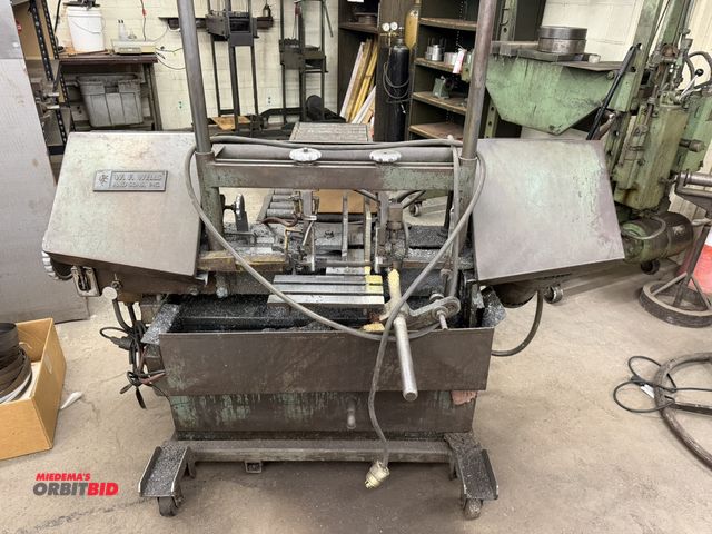 Lot 1-1851 - (1) W. F. Wells &amp; Sons, Inc., model W-9, industrial metal cutting band saw, S/N W721710, with a ...
