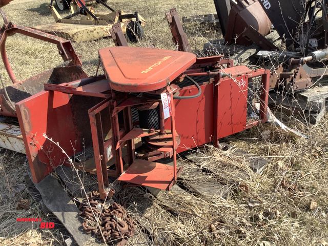 Lot 1-10448 - (1) New Holland small square bale kicker attachment with drive belts, belts are approx. 12" wide.