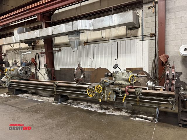 Lot 1-6290 - (1) LeBlond approx. 26" gap bed engine lathe, 26" swing, 25" diameter 4-jaw chuck.