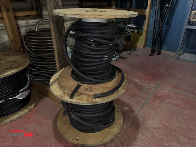 Lot 1-4525 - (2) partial spools of 4-conductor, 10 gauge wire.