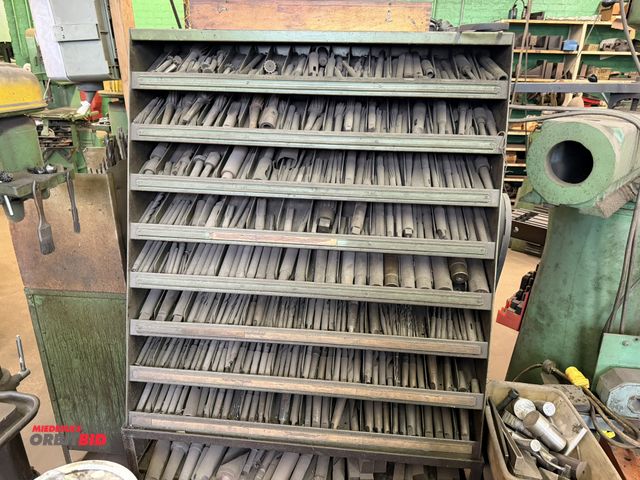 Lot 1-18539 - (1) 34.5" width x 38" height x 18" depth steel tilted storage stand with a 36" width x 31" height x ...