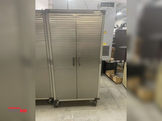 Lot 1-19318 - (1) Seville rolling Ultra HD 2-door cabinet, 36" x 18" x 72" tall, does not have contents or key.