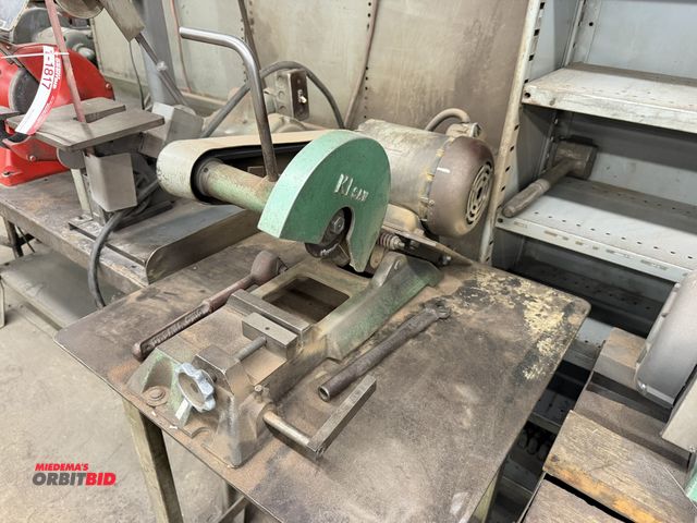 Lot 1-1818 - (1) Kalamazoo Industries, 7" chop saw, 3 phase motor, with steel table.