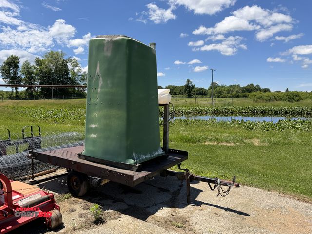 Lot 1-102584 - (1) Portable restroom with hand washing station, off road use only. Please note: Unit is not require...