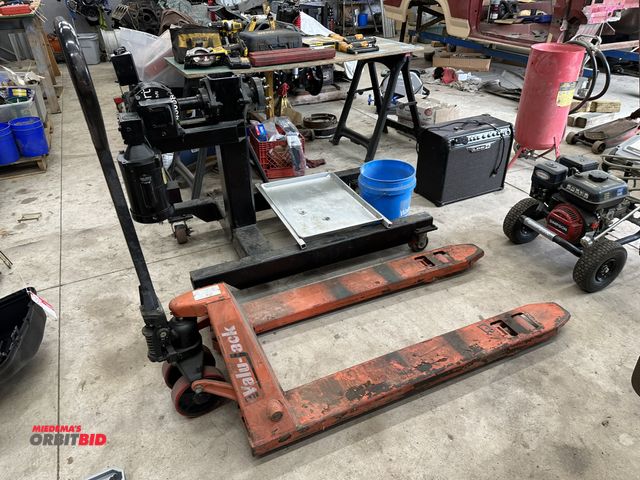 Lot 1-562 - (1) Value Jack manual pallet jack, approx. 5000 lb. capacity, 48" forks.