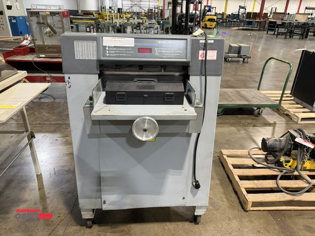 Lot 1-5628 - (1) Challenge, model 20, 120V, single phase, 20" paper cutter with assorted blades, working conditio...