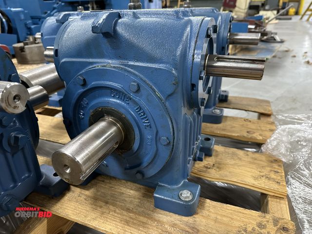 Lot 1-19175 - (1) Cone Drive, model H040-4, 30:1 gear reducer, with (2) approx. 1 3/8" diameter shafts, and (1) ap...