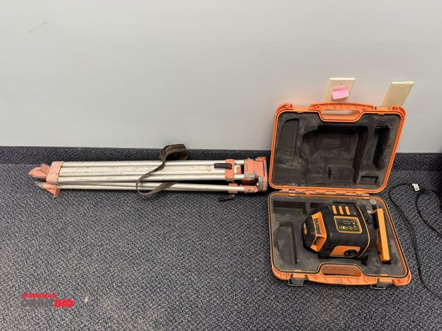 Lot 1-18658 - (1) Johnson laser level, model 40-6539, with case and tripod.