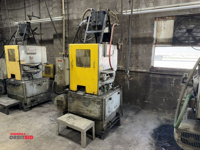 Lot 1-13378 - Bipel horizontal preformer press 70-ton, 2-post, top side gravity feed hopper, vacuum loader, 14" di...