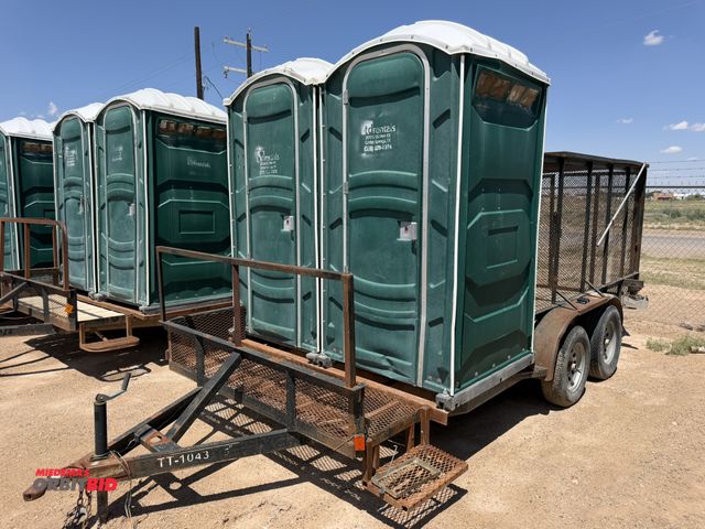 Lot 1-18245 - 2011 Assembled Trash/Porta John Trailer tandem axle, 80" W x 16' Length, steel frame, wood deck, 80"...
