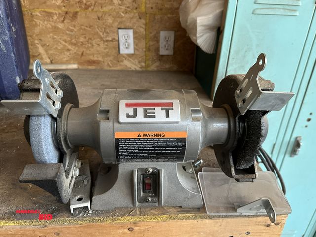 Lot 1-14175 - (1) Jet, model JBG-6A, 6" shop bench grinder with a 1/2 HP, 115V, single phase electric motor, in wo...