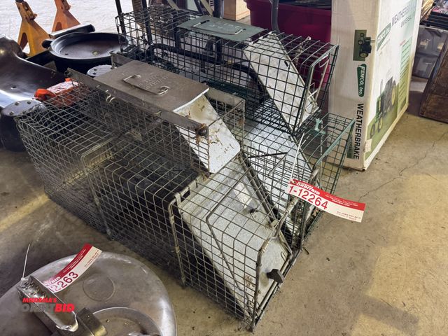 Lot 1-12264 - Lot of (4) assorted wild game traps.