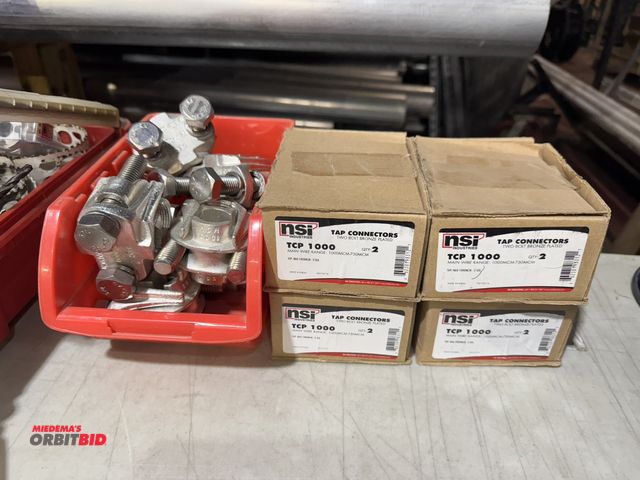 Lot 1-4259 - (4) boxes of NSI Industries TCP1000 main wire range, 1000 MCM through 750 MCM, tap connectors, 2-bol...