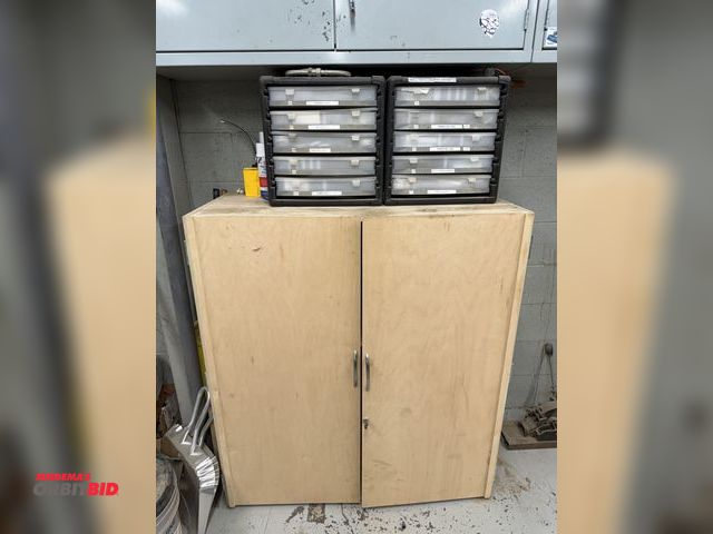 Lot 1-16805 - Lot of (2) 5-drawer plastic organizer drawers with contents, includes assorted Graco and Binks spray...