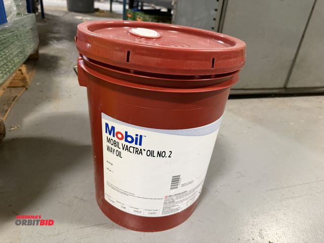 Lot 1-18622 - (1) 5-gallon bucket of Mobil Vactra Oil #2, way oil.