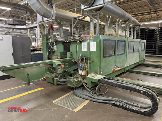 Lot 1-16319 - (1) Celaschi automatic double end Tenoner, model TSA-3B 780A, with a multiple motorized shaping/moul...
