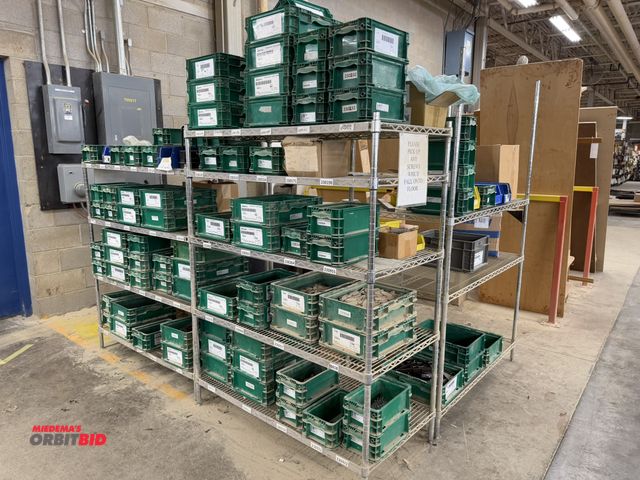 Lot 1-16287 - Lot including (3) 48" width x 24" depth shelving units (2 are adjustable height shelving up to 6', 1...