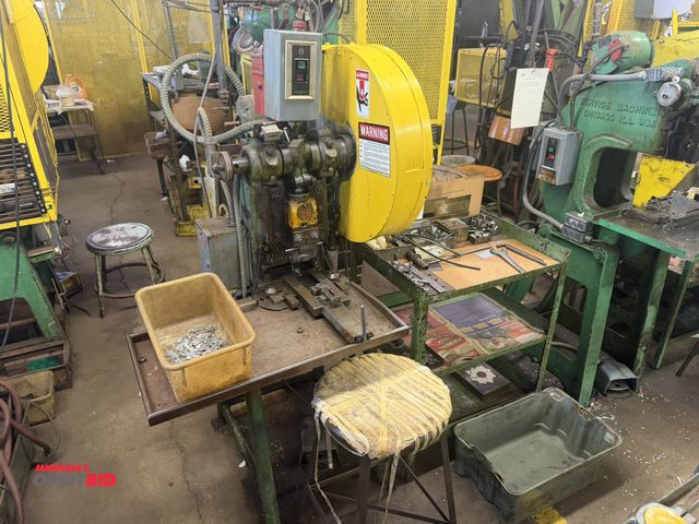 Lot 1-18729 - (1) Bliss #0, 5-ton capacity press, with 1.25" stroke, 230 strokes per minute, 6" shut height, S/N 4...