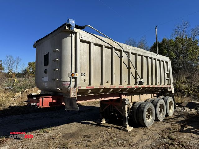 Lot 1-15813 - 1987 Fruehauf Dump Trailer approx. 22' length, electric tarp, manual landing gear