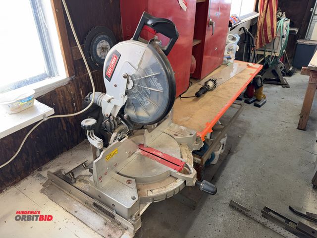 Lot 1-12133 - (1) Craftsman 12" compound miter saw, 120V, in working condition.