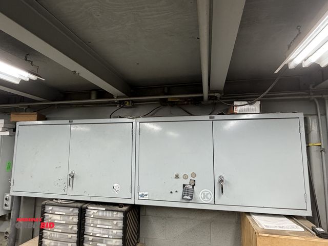 Lot 1-16804 - Lot of (2) Global 2-door wall mount storage cabinets, each is 47 3/4" wide x 13.5" deep x 27" tall, ...