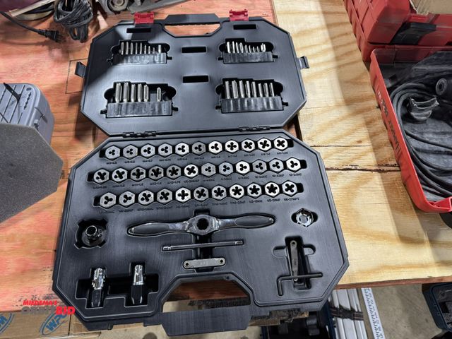 Lot 1-16432 - (1) Husky 77-piece ratcheting tap and die set, appears to be missing 3/8NC 16 tap, otherwise complet...