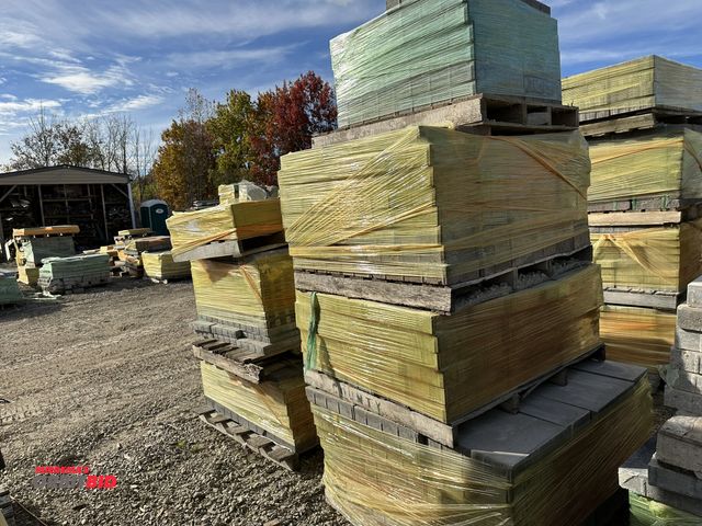Lot 1-15796 - (7) skids of assorted landscape pavers and blocks, includes 24" x 15.5", 15.5" x 8" x 2 3/4"  thick.