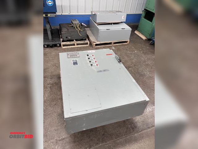 Lot 1-3630 - Large 38" x 48" AB Electrical Box &amp; Electrical Components