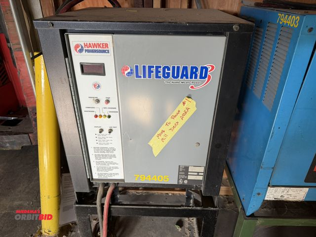 Lot 1-17130 - (1) Hawker Power Source Life Guard battery charger, model LG6-600FLA, battery type LA, 6-cell, 208/2...