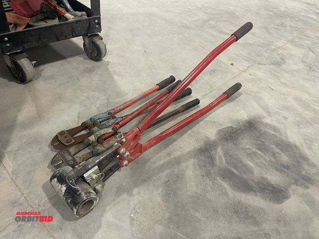 Lot 1-18863 - (2) sets of 24" bolt cutters, and (1) Reed heavy duty bolt 5.5" crimper.