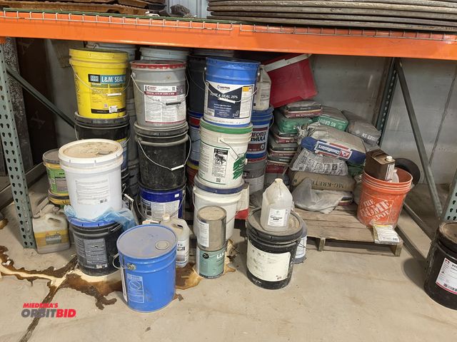 Lot 1-18797 - Large lot of assorted Cure and Seal Products for concrete, also includes (6) bags of NS Grout, and (...