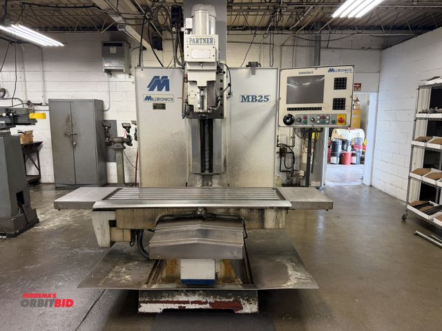 Lot 1-6254 - (1) Milltronics, model MB25, 3 axis, CNC milling machine (40" X axis table travel, 25" Y axis table ...