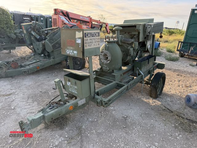 Lot 1-9622 - (1) 1996 Gorman-Rupp 604-F De-Watering Pump, SN: 1045406, 4 cylinder diesel engine, mounted on singl...