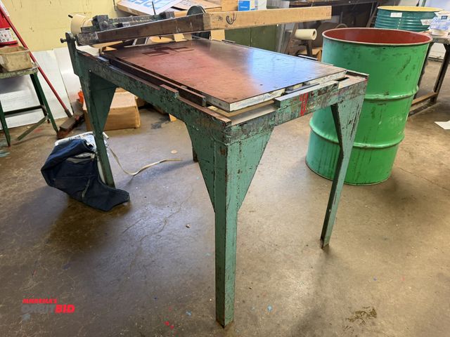 Lot 1-18792 - (1) make and model unknown, 21" x 33" screen print station, does not include print screen frame, sta...