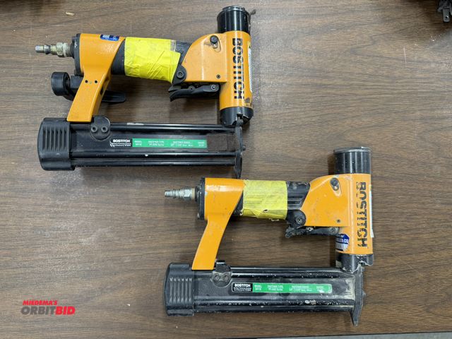 Lot 1-16854 - (2) Bostitch pneumatic, model H118, nailers.