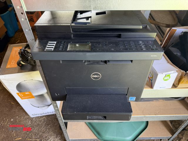 Lot 1-8453 - (1) Dell E525W multi-function color printer, needs power cord.