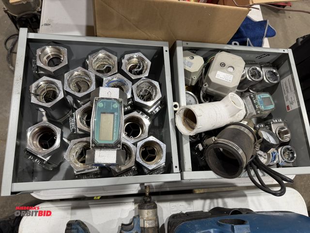 Lot 1-18634 - Large lot of assorted digital electronic fuel meters, some are in working condition, some may need b...