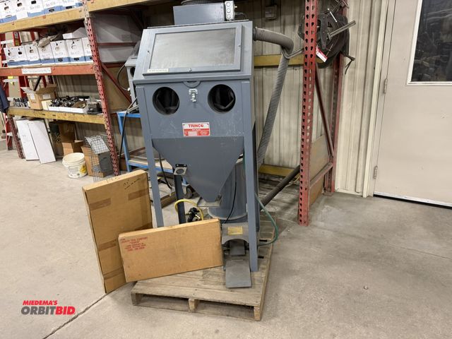 Lot 1-2054 - (1) Trinco, model 24/BP, dry blast machine, in working condition, S/N 79173-19, includes foot switch...