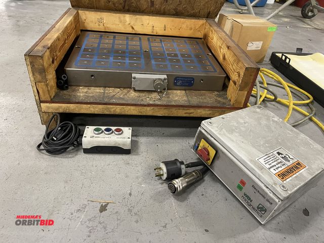 Lot 1-19364 - (1) WEN Magnetics plate, approx. 23" x 16.5", includes WEN Magnetics electronic unit, WEN Magnetics ...