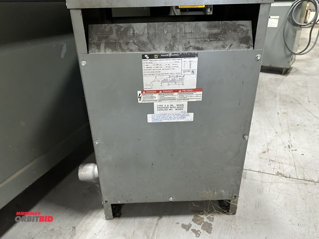 Lot 1-19152 - (1) Square-D, Cat #45T3H, 3 phase, general purpose transformer (480V high voltage/208 Y/120V low vol...