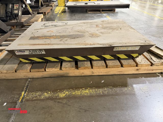 Lot 1-5397 - (1) 56" x 40" heavy duty top platform for an Autoquip 4000 lb. capacity, Series 35, hydraulic scisso...