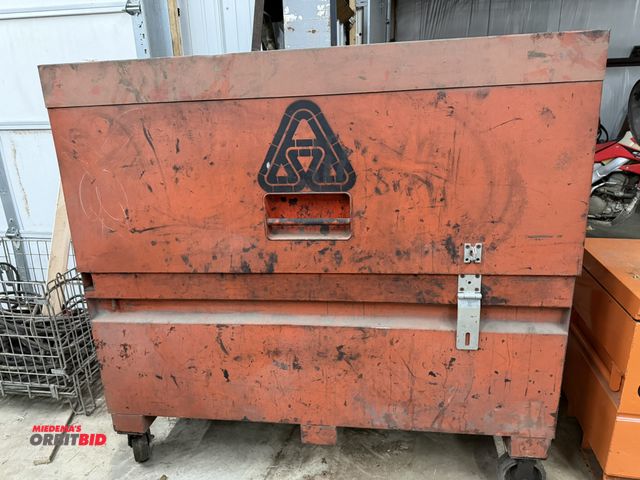 Lot 1-1460 - (1) Cat, model 9N6123, 60" width x 57" height x 30" depth rolling steel jobox with pneumatic shock o...