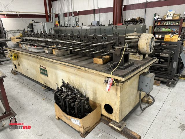 Lot 1-19105 - (1) Tru-Tech Rollform machine (model unknown), 16 stand, 1.5" diameter spindle, 15" roll space, 15" ...